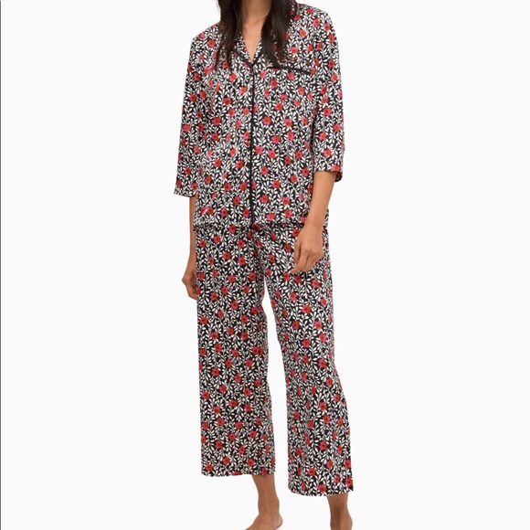 kate spade Other - KATE SPADE Floral Charm Long Pajama Set XS